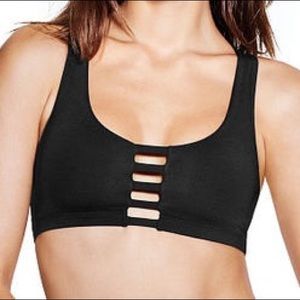 NWOT Victoria’s Secret Unlined Cage Bra Black